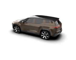 Modern car isolated on background. 3d rendering - illustration png