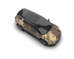 Modern car isolated on background. 3d rendering - illustration png