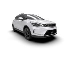 Modern car isolated on background. 3d rendering - illustration png