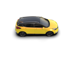 Modern car isolated on background. 3d rendering - illustration png