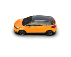 Modern car isolated on background. 3d rendering - illustration png
