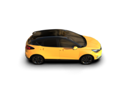 Modern car isolated on background. 3d rendering - illustration png