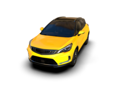 Modern car isolated on background. 3d rendering - illustration png
