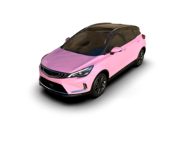 Modern car isolated on background. 3d rendering - illustration png