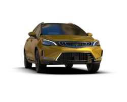 Modern car isolated on background. 3d rendering - illustration png