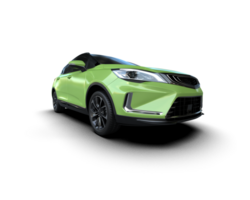 Modern car isolated on background. 3d rendering - illustration png