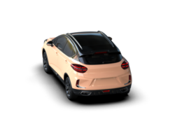 Modern car isolated on background. 3d rendering - illustration png