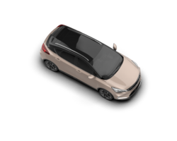 Modern car isolated on background. 3d rendering - illustration png