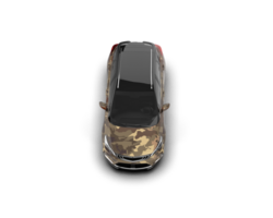 Modern car isolated on background. 3d rendering - illustration png