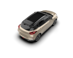 Modern car isolated on background. 3d rendering - illustration png