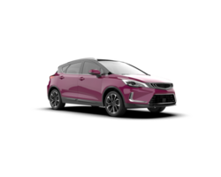 Modern car isolated on background. 3d rendering - illustration png