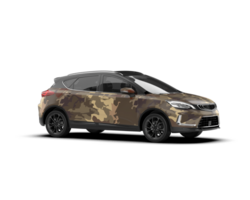 Modern car isolated on background. 3d rendering - illustration png