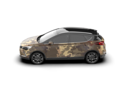 Modern car isolated on background. 3d rendering - illustration png