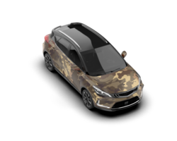 Modern car isolated on background. 3d rendering - illustration png