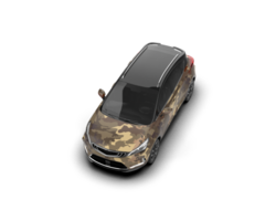 Modern car isolated on background. 3d rendering - illustration png