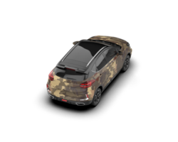 Modern car isolated on background. 3d rendering - illustration png