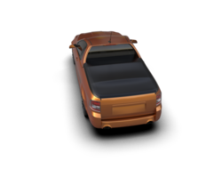Modern car isolated on background. 3d rendering - illustration png