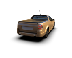 Modern car isolated on background. 3d rendering - illustration png