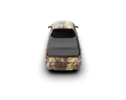 Modern car isolated on background. 3d rendering - illustration png