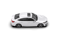 Modern car isolated on background. 3d rendering - illustration png