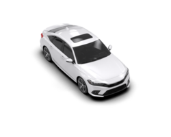 Modern car isolated on background. 3d rendering - illustration png