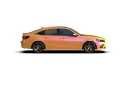 Modern car isolated on background. 3d rendering - illustration png