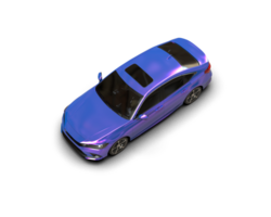 Modern car isolated on background. 3d rendering - illustration png