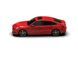 Modern car isolated on background. 3d rendering - illustration png