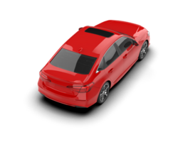 Modern car isolated on background. 3d rendering - illustration png