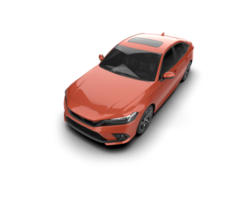 Modern car isolated on background. 3d rendering - illustration png