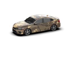 Modern car isolated on background. 3d rendering - illustration png