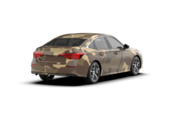Modern car isolated on background. 3d rendering - illustration png