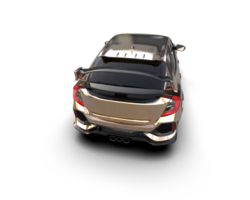 Modern car isolated on background. 3d rendering - illustration png