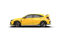 Modern car isolated on background. 3d rendering - illustration png