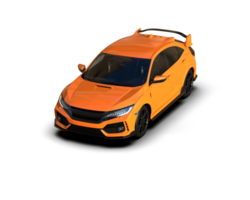 Modern car isolated on background. 3d rendering - illustration png