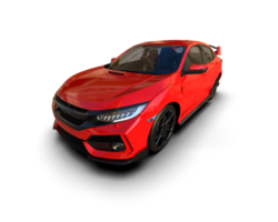 Modern car isolated on background. 3d rendering - illustration png