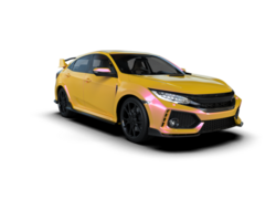 Modern car isolated on background. 3d rendering - illustration png