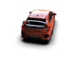 Modern car isolated on background. 3d rendering - illustration png