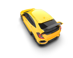 Modern car isolated on background. 3d rendering - illustration png