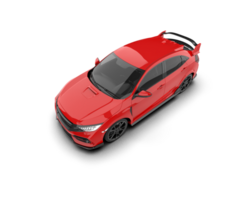 Modern car isolated on background. 3d rendering - illustration png