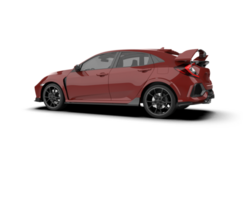 Modern car isolated on background. 3d rendering - illustration png