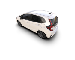 Modern car isolated on background. 3d rendering - illustration png