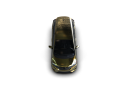 Modern car isolated on background. 3d rendering - illustration png