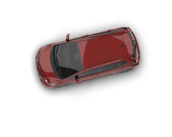Modern car isolated on background. 3d rendering - illustration png