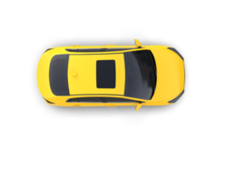 Modern car isolated on background. 3d rendering - illustration png