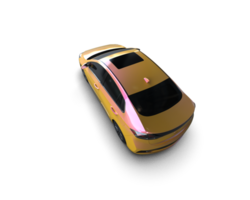 Modern car isolated on background. 3d rendering - illustration png