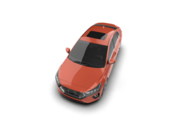 Modern car isolated on background. 3d rendering - illustration png
