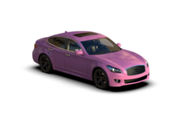 Modern car isolated on background. 3d rendering - illustration png