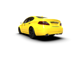 Modern car isolated on background. 3d rendering - illustration png