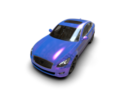 Modern car isolated on background. 3d rendering - illustration png